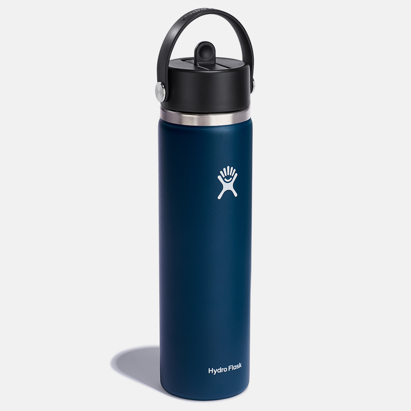 Wide Mouth with Flex Straw Cap 24 oz בקבוק שתייה פיה רחבה image number null